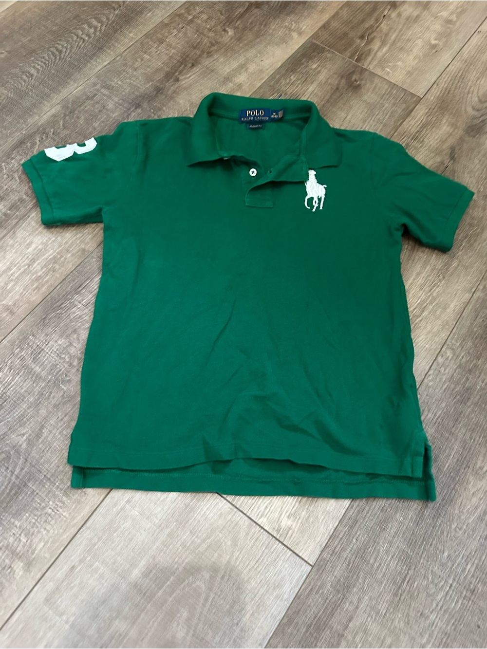 Polo by Ralph Lauren Green Short-Sleeve Kids Polo with White Pony